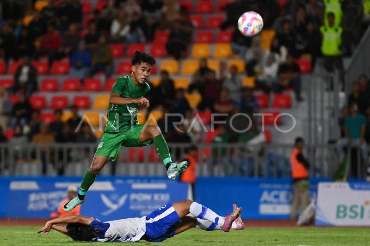 Jawa Timur raih emas sepak bola putra usai bekuk Jawa Barat 1-0