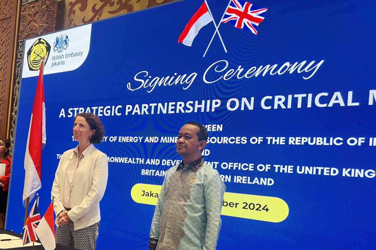 Indonesia, UK ink MoU on technology exchange in critical minerals