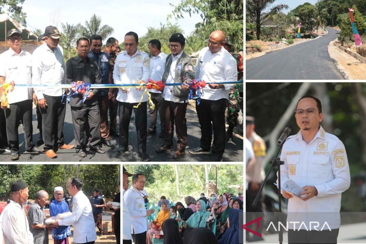 Pemerintah Bangka Tengah rekonstruksi jalan desa