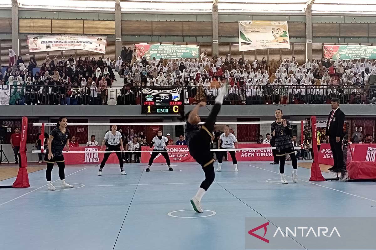 Sepak takraw - Jabar dan Jateng lolos ke final regu putri