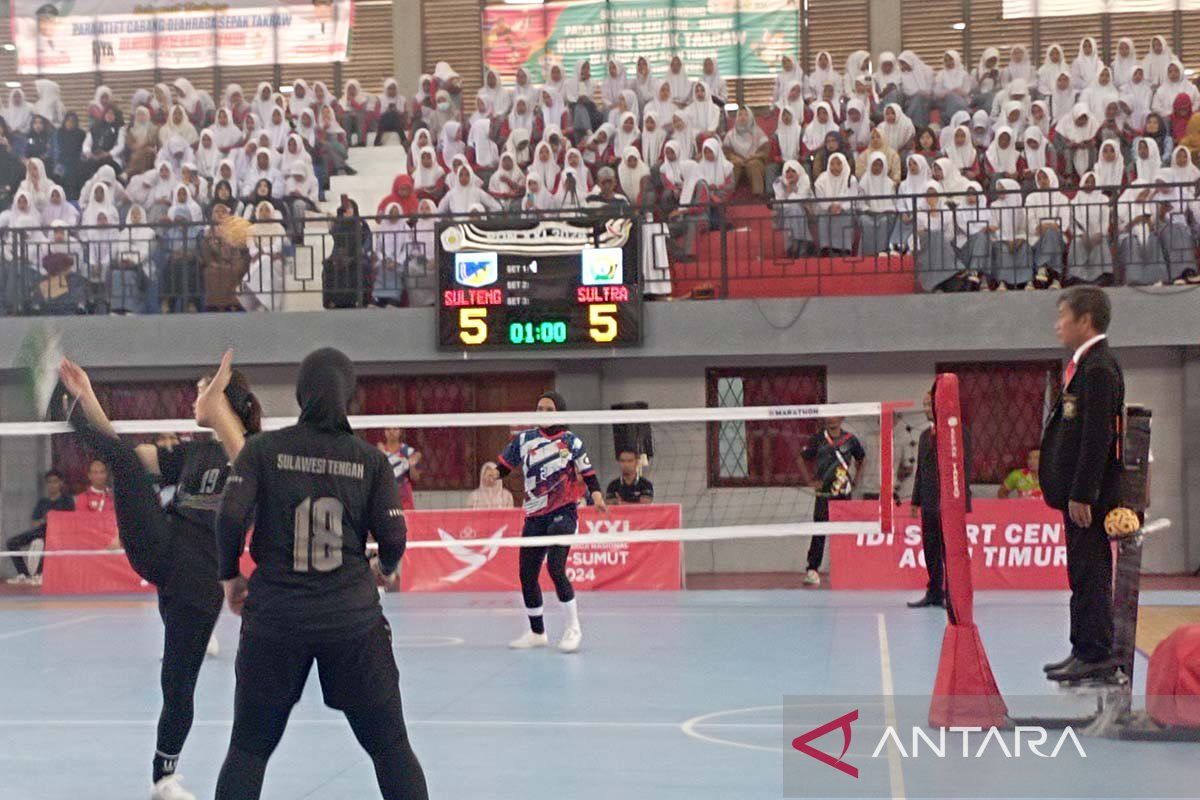 Sepak takraw - Perangkat pertandingan aplaus pemisahan penonton