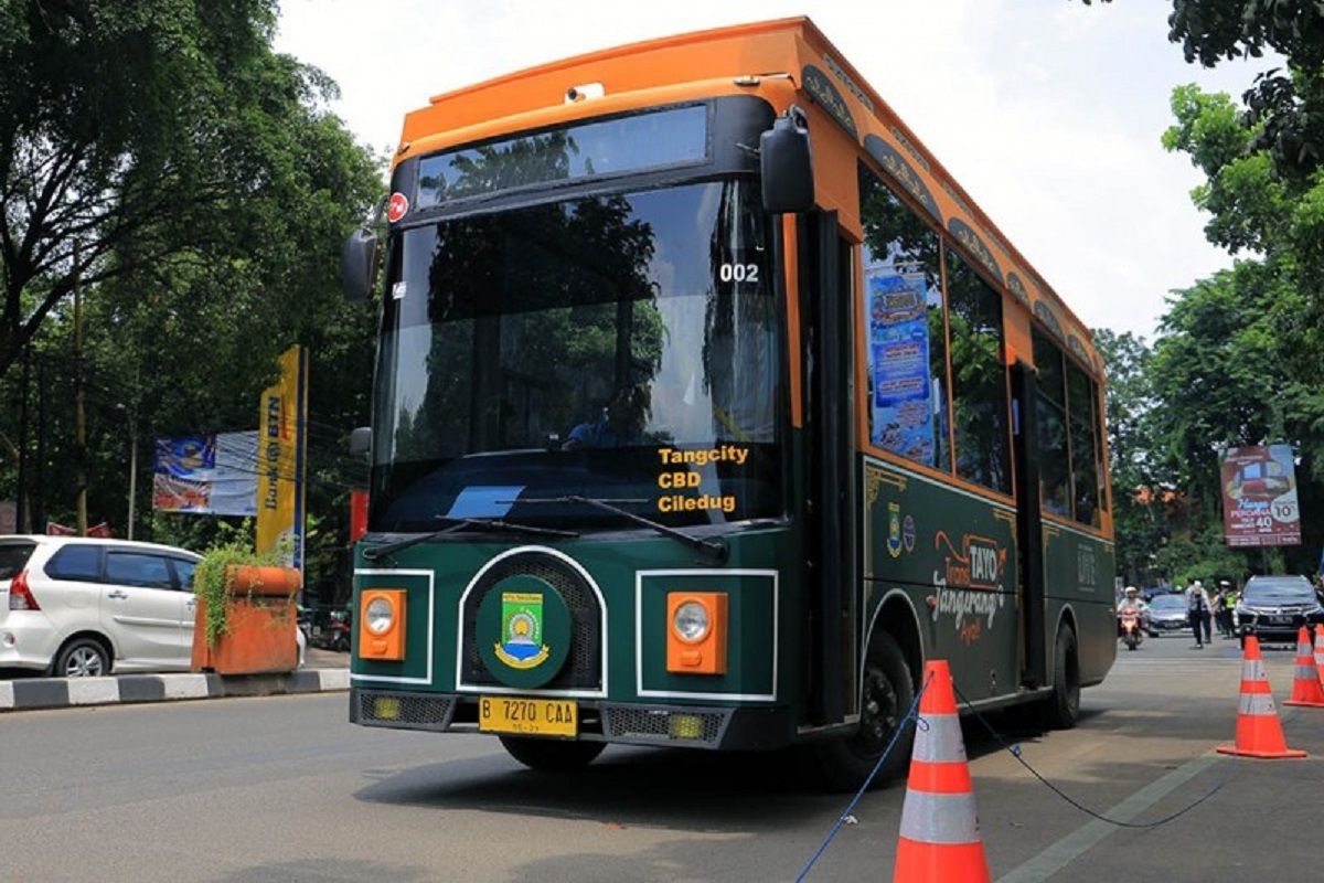 Bus Tayo Kota Tangerang tidak terima pembayaran tunai mulai September