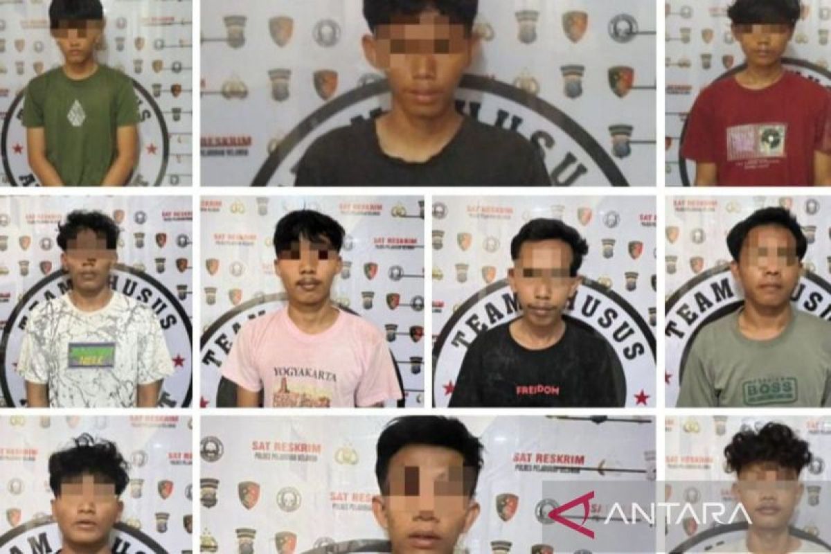 10 geng motor masih di bawah umur diduga tawuran ditangkap