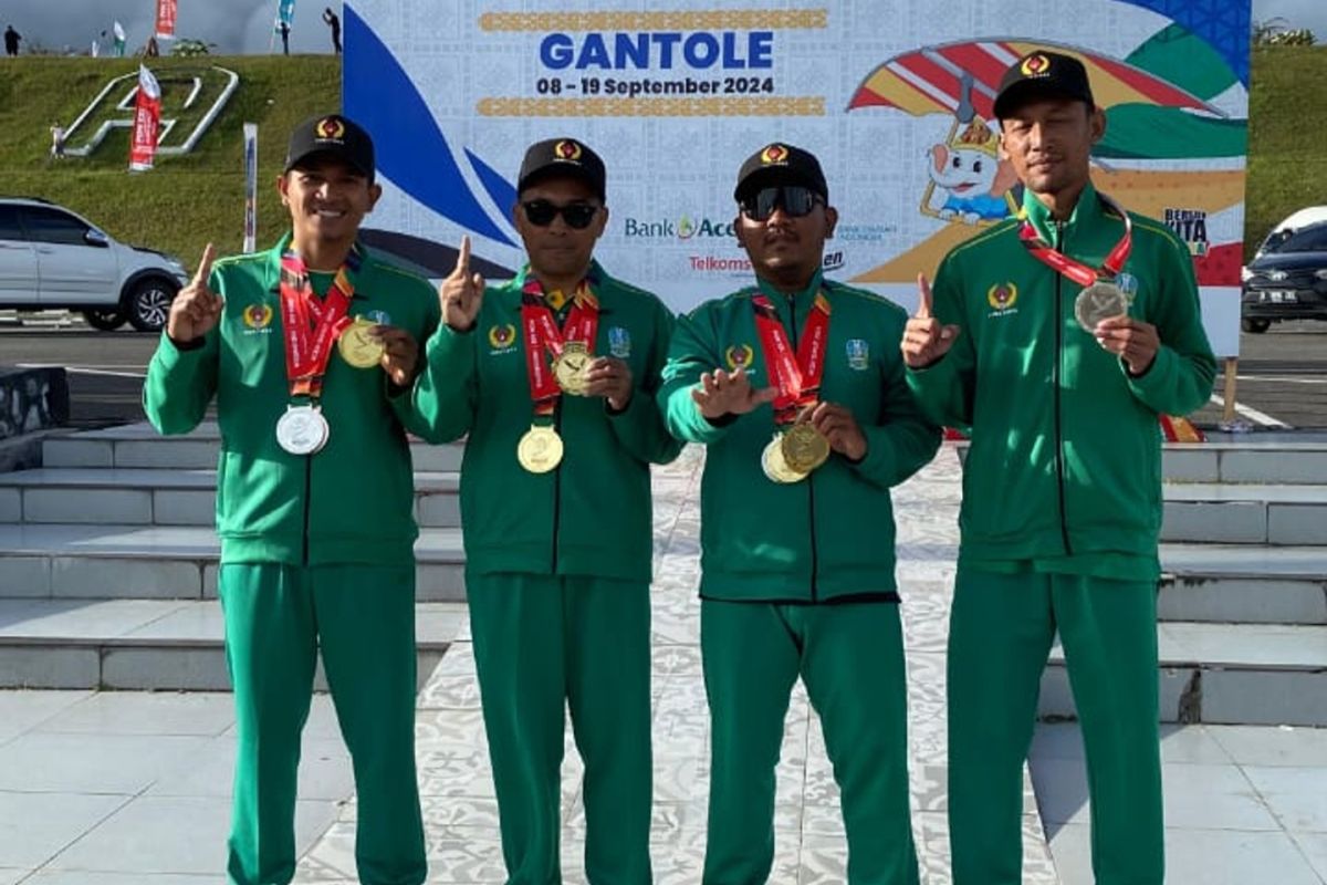 Gantole - Jatim raih juara umum dengan lima emas