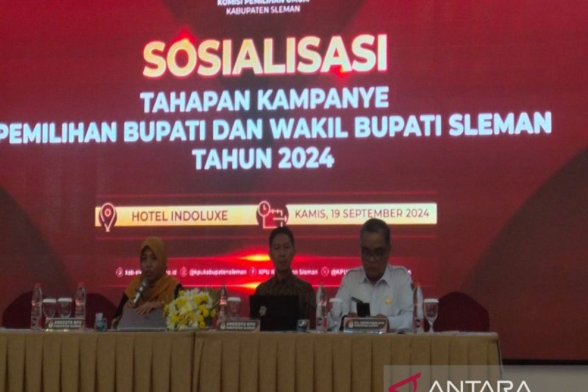 KPU Sleman sosialisasikan tahapan kampanye Pilkada 2024