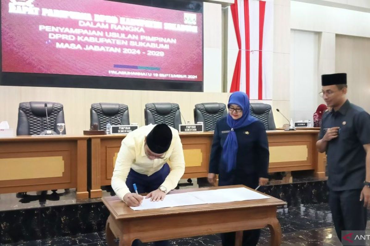 Seluruh fraksi sepakat legislator Partai Golkar Budi Azhar Mutawali pimpin DPRD Sukabumi