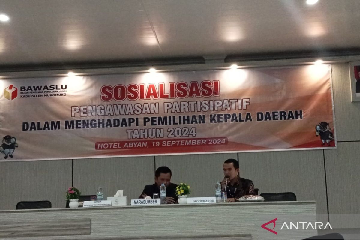 Bawaslu Mukomuko sosialisasikan pengawasan cegah pelanggaran pilkada