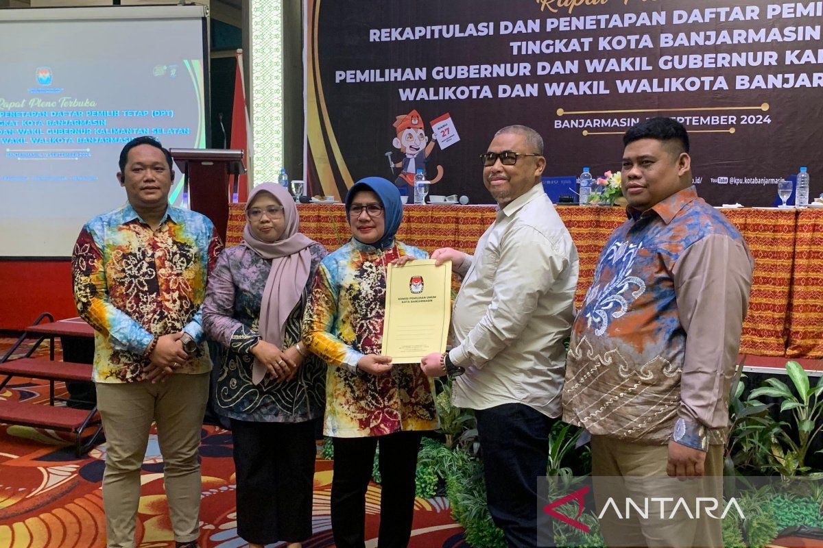 KPU Banjarmasin tetapkan DPT Pilkada 2024 sebanyak 485.145 pemilih