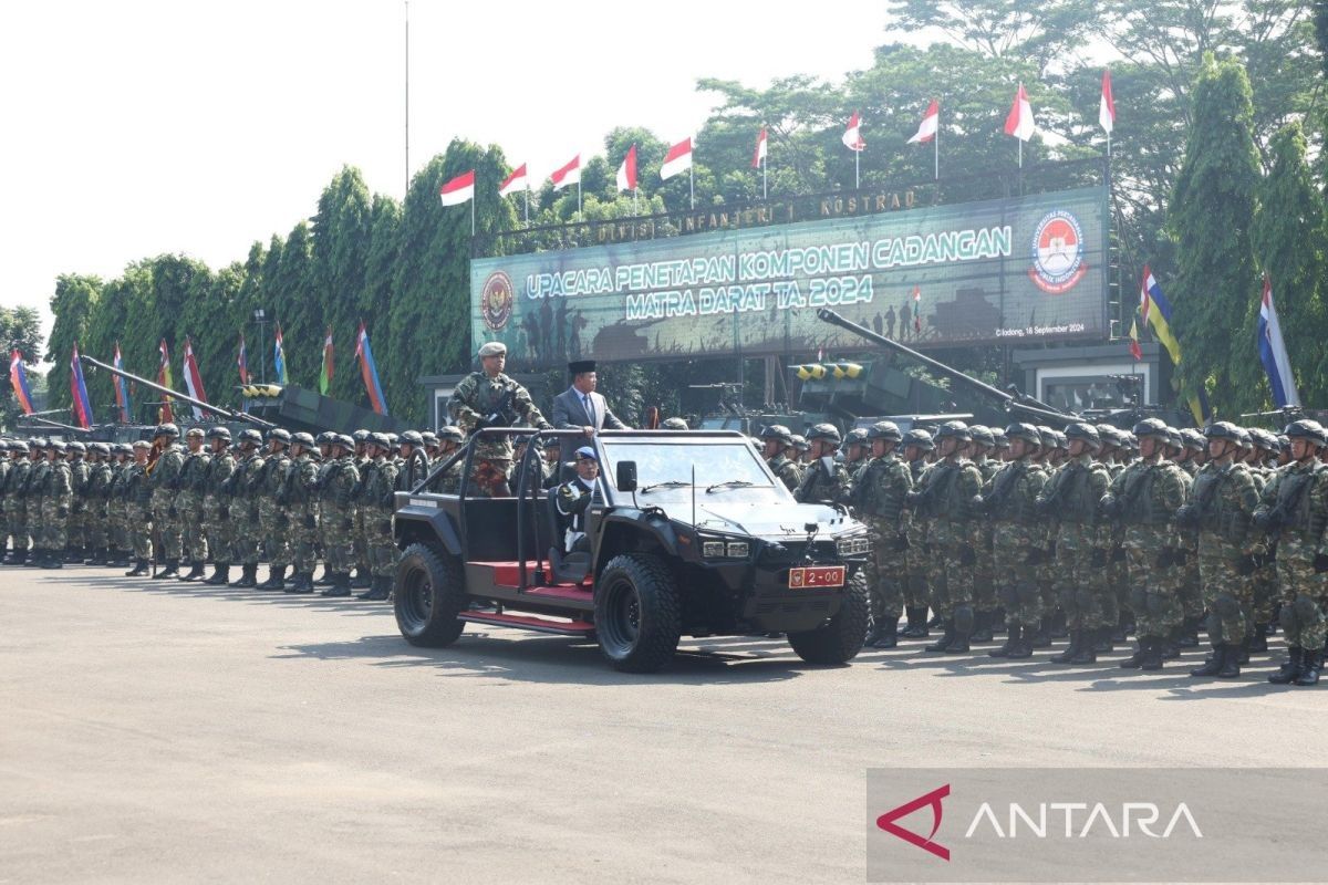 1.145 mahasiswa Unhan ditetapkan sebagai komponen cadangan matra darat