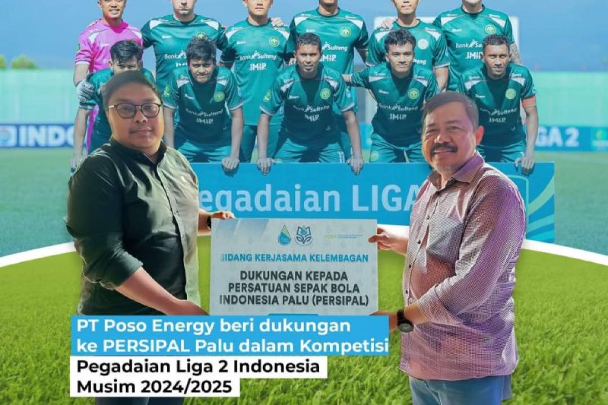 Poso Energy berikan dukungan Squad Persipal dalam kompetisi Pegadaian Liga 2 Indonesia musim 2024/2025