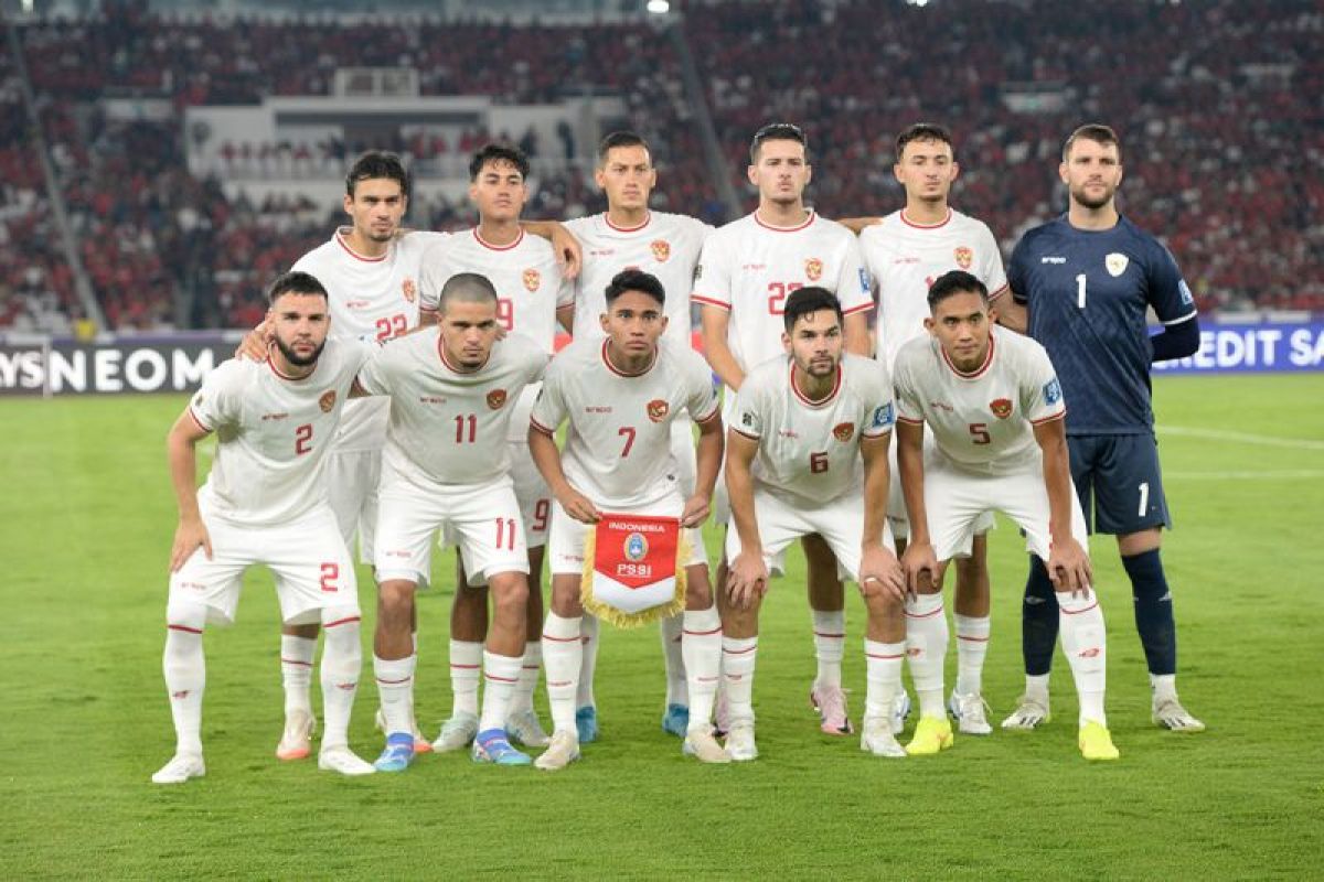 Indonesia dan Bahrain bermain imbang 1-1 hingga babak pertama