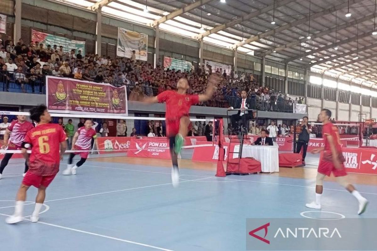 Sepak takraw - Jateng raih medali emas nomor regu putra