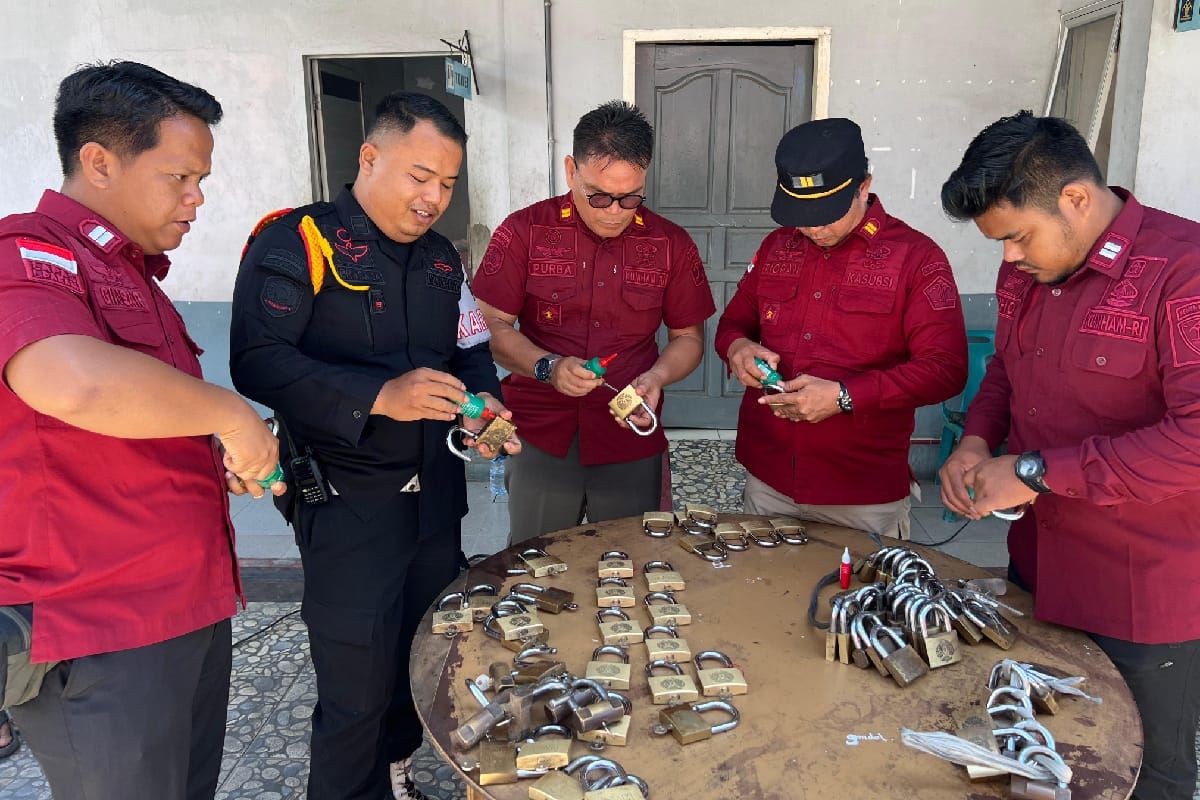 Lapas Lubuk Pakam perawatan gembok cegah gangguan kamtibmas