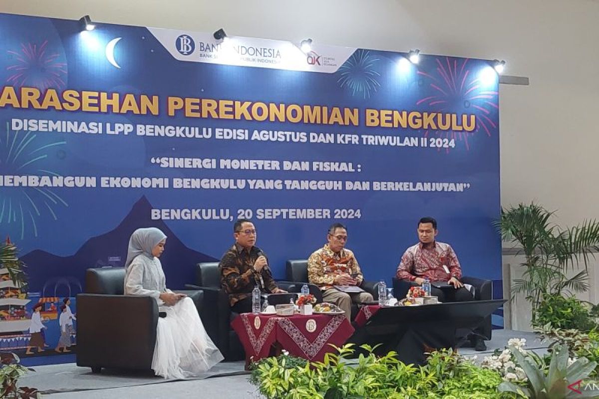 BI optimistis ekonomi Bengkulu tumbuh 5,1 persen selama 2024