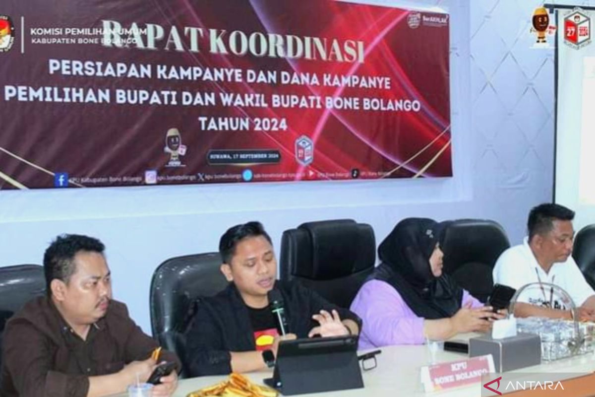 KPU Bone Bolango gelar rapat koordinasi pelaksanaan kampanye