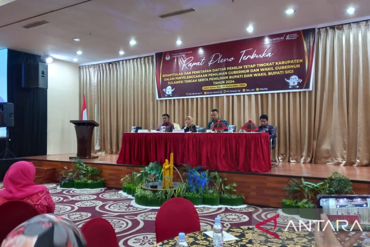 KPU Kabupaten Sigi ajak semua pihak berikan tanggapan pada rekapitulasi DPT