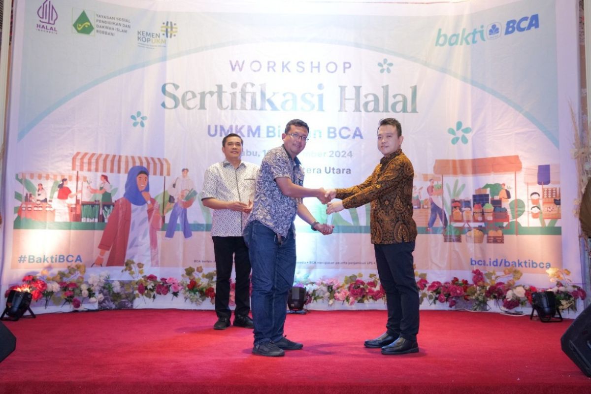 BCA ajak 92 UMKM Medan tingkatkan kualitas produk lewat workshop sertifikasi halal