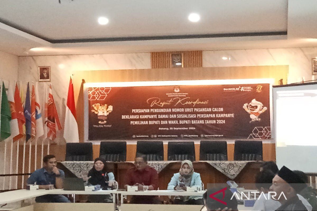 KPU Batang  batasi pendukung pasangan calon saat pengundian nomor urut