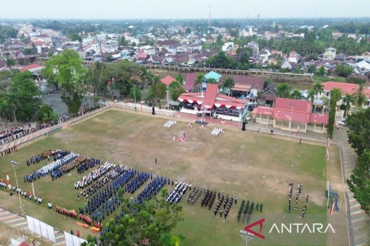 Upacara Proklamasi ke-79 Kemerdekaan RI di HSU Berjalan Tertib dan Khidmat