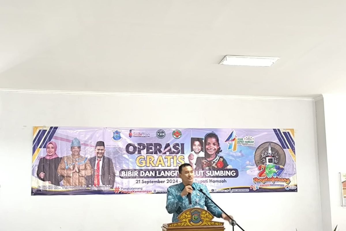 RSUD Depati Hamzah Pangkalpinang akan gelar operasi bibir sumbing gratis