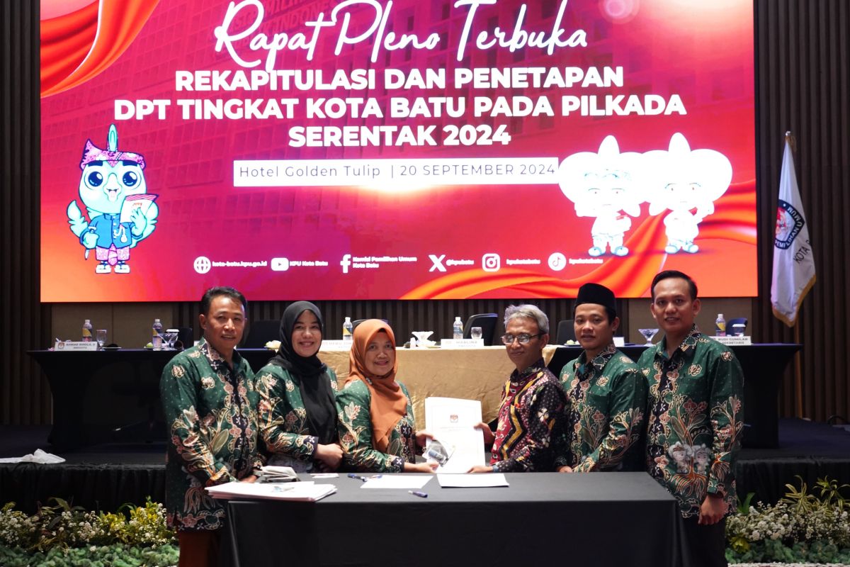 KPU Kota Batu tetapkan 166.942 orang masuk dalam DPT Pilkada 2024