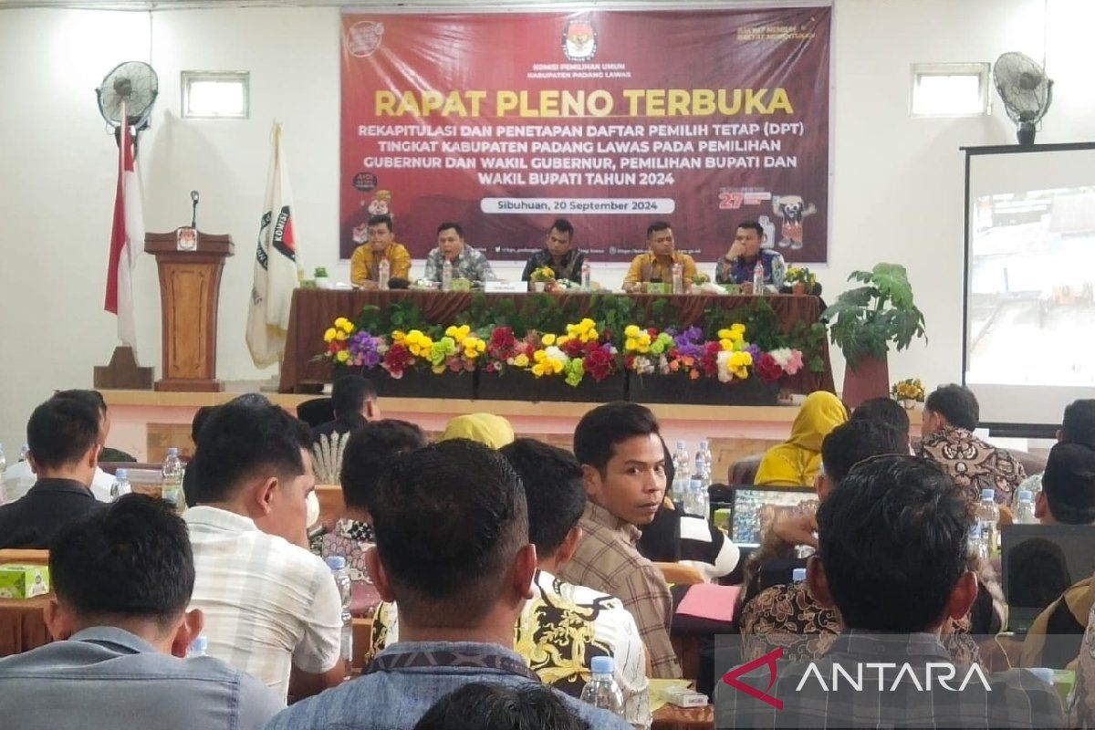 KPU Palas tetapkan 176.499 DPT  Pilkada serentak 2024