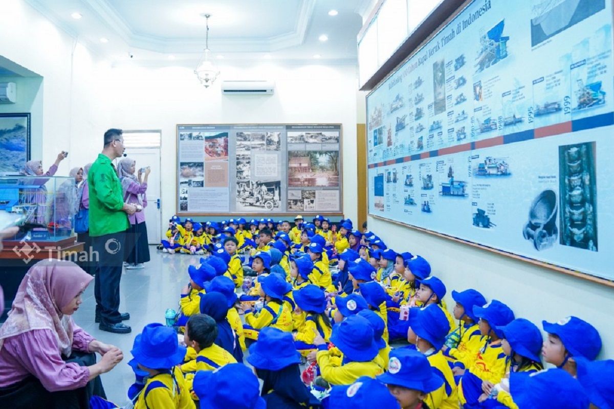 Museum Timah Indonesia edukasi siswa TK tentang sejarah timah