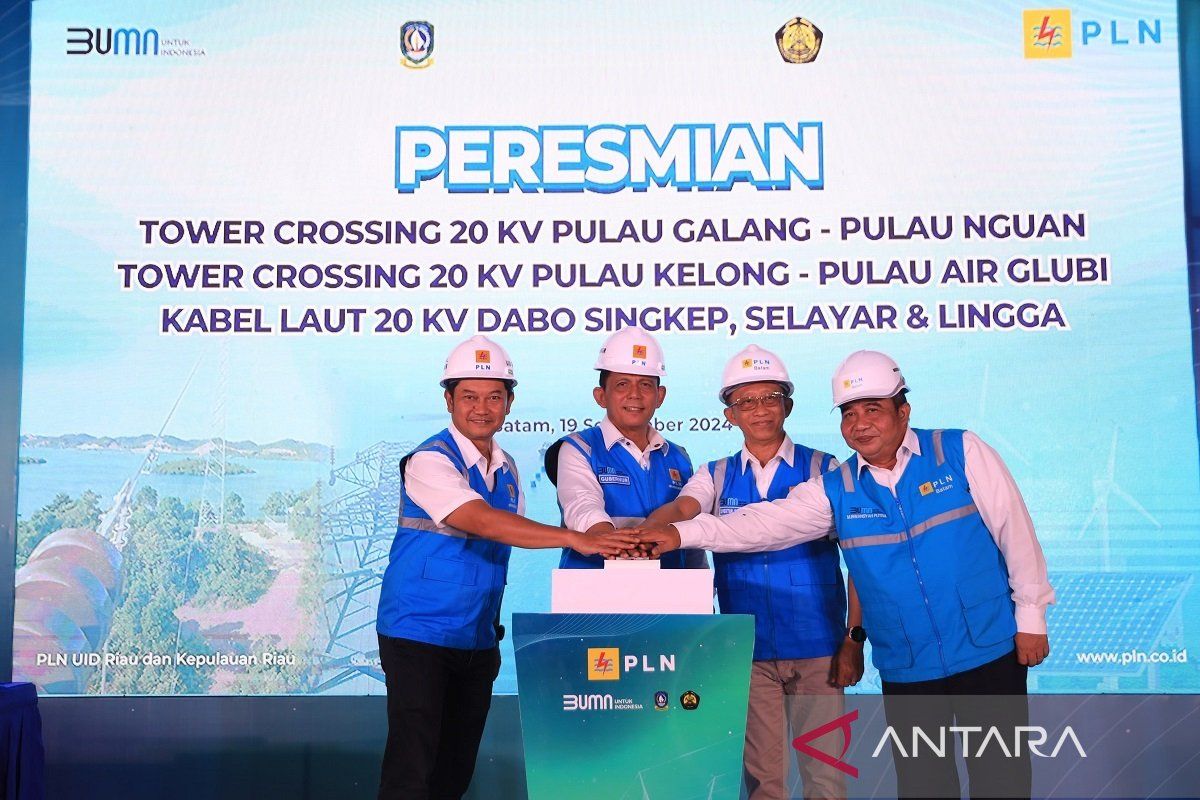 PLN resmi operasikan 8 tower crossing di Kepri, Warga : Sekarang anak-anak bisa belajar di malam hari