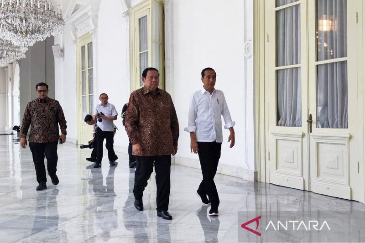 Usai pertemuan, Jokowi-SBY sepakat dukung penuh pemerintahan Prabowo