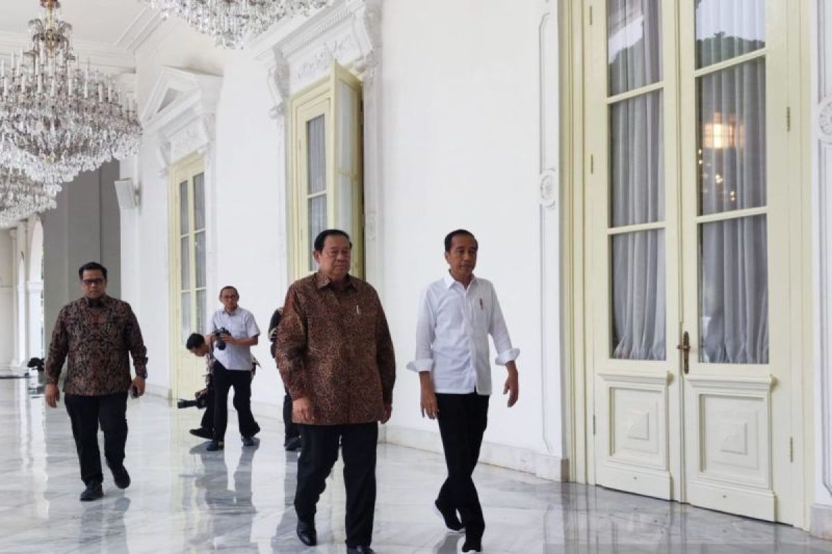 Usai pertemuan, Jokowi-SBY sepakat dukung penuh pemerintahan Prabowo Subianto