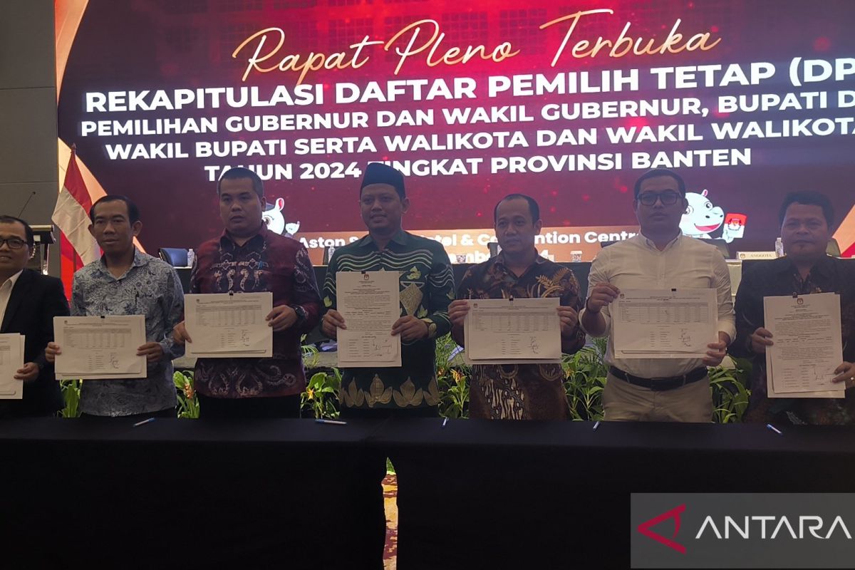 KPU Banten tetapkan DPT Pilkada 2024 sebanyak 8.926.662 jiwa