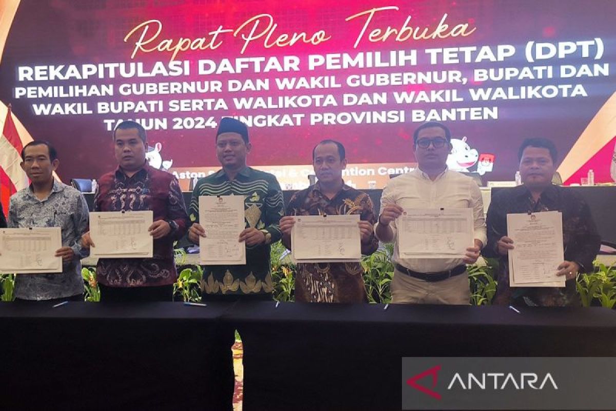 KPU Banten tetapkan DPT Pilkada 2024 sebanyak 8.926.662