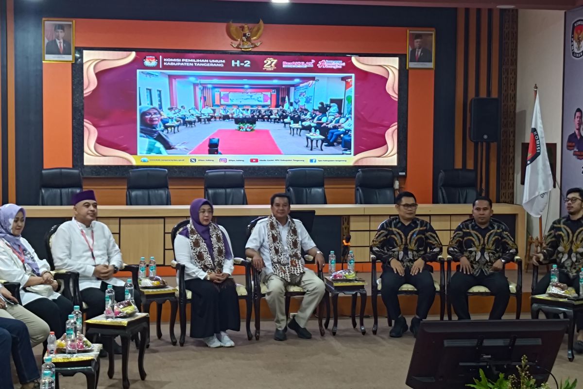 KPU Tangerang batasi massa paslon saat pengundian nomor urut Pilkada