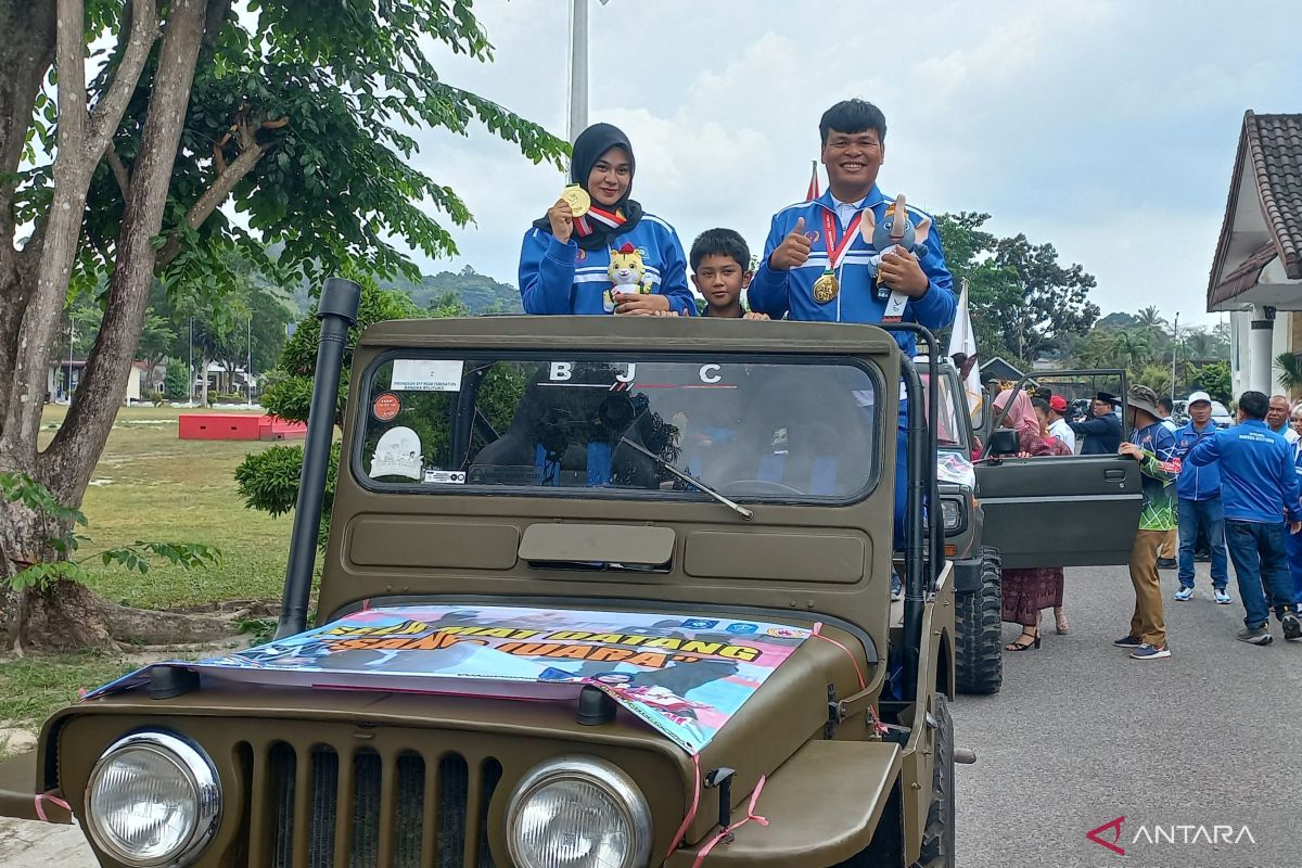 Tiga medali emas capaian tertinggi Babel di ajang PON