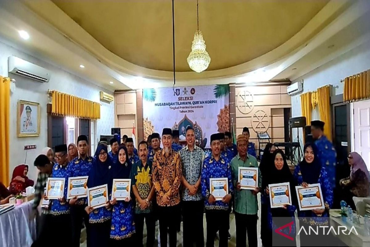 Gorontalo kirim 19 peserta ke ajang MTQ Korpri tingkat nasional