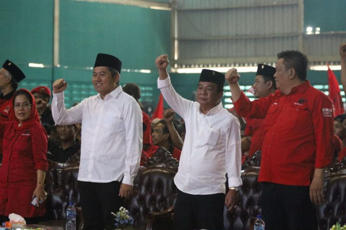 Ribuan kader PDI-P Sidoarjo hadiri rakercabsus Pilkada 2024