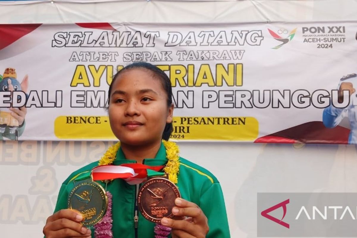 Atlet sepak takraw dari Kediri bangga dapat emas dan perunggu di PON