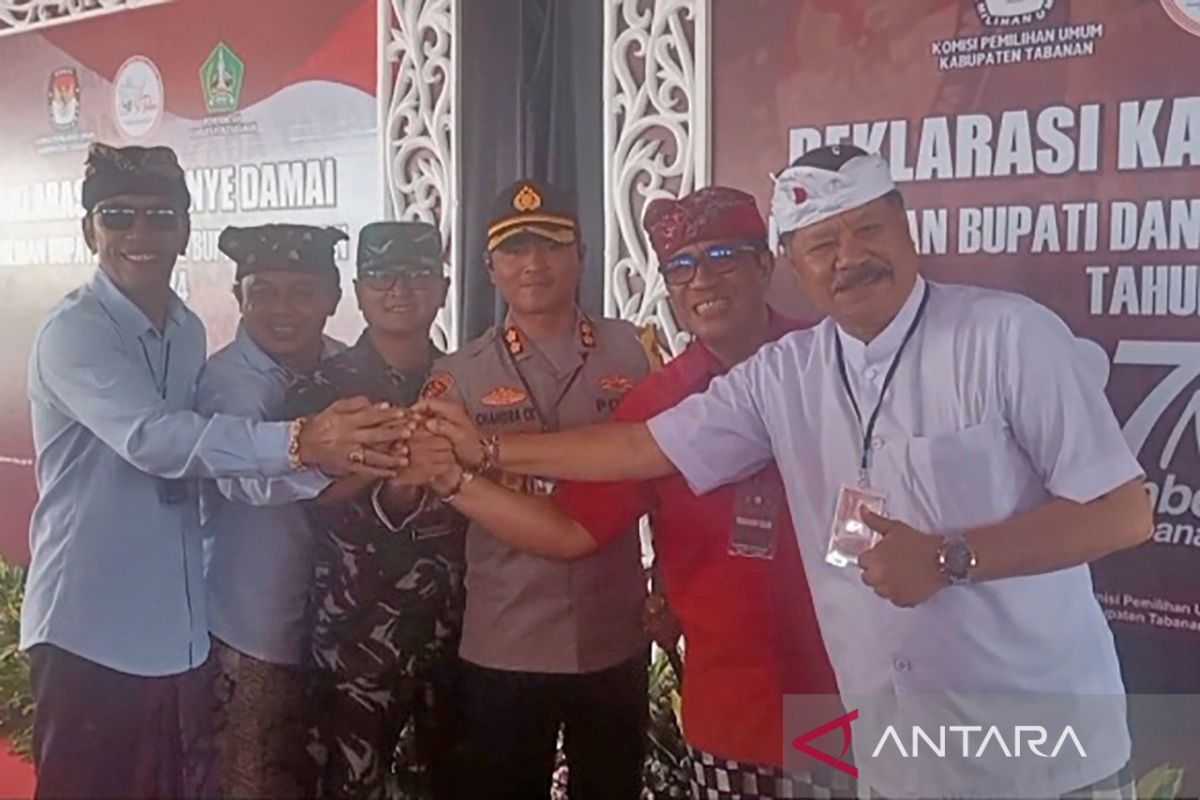 KPU dan dua paslon bupati-wakil bupati Tabanan sepakat pilkada tanpa baliho