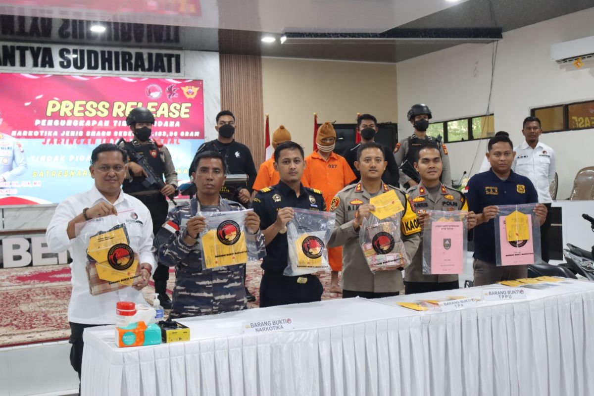 Bea Cukai Bengkalis Hadiri Konferensi Pers Tindak Pidana Narkotika dan TPPU