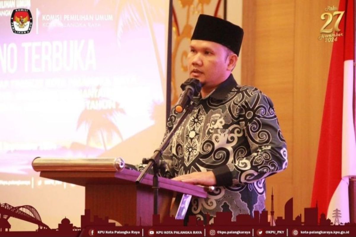 KPU tetapkan Pilkada Palangka Raya diikuti dua pasangan calon