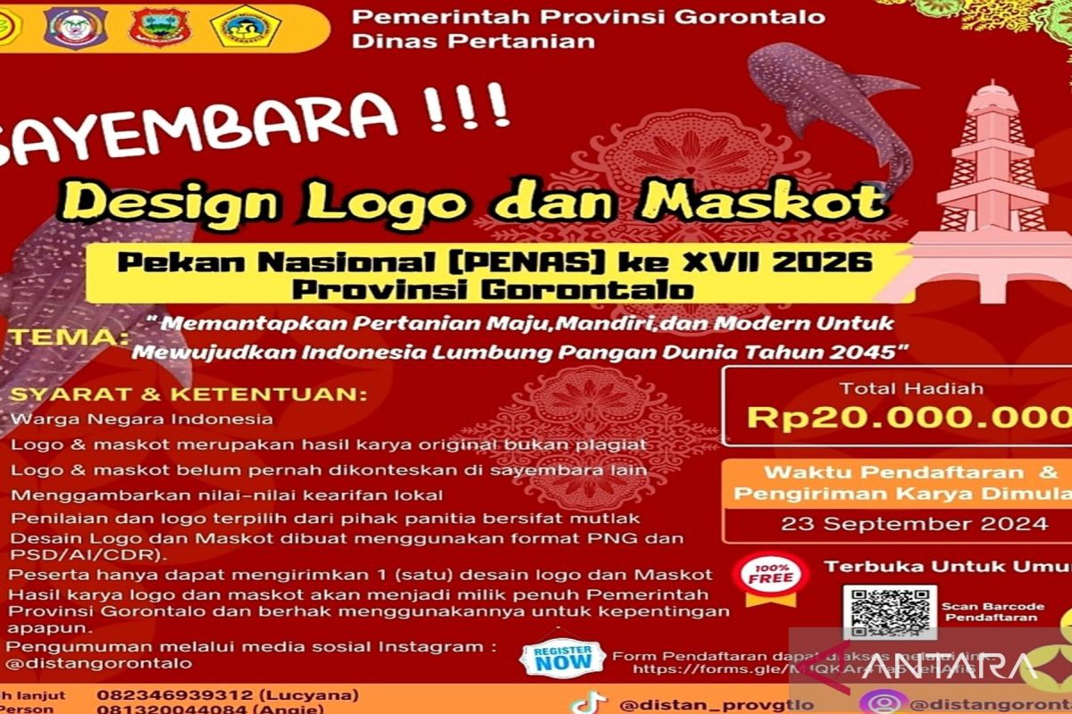 Dinas Pertanian Gorontalo sayembarakan logo dan maskot PENAS