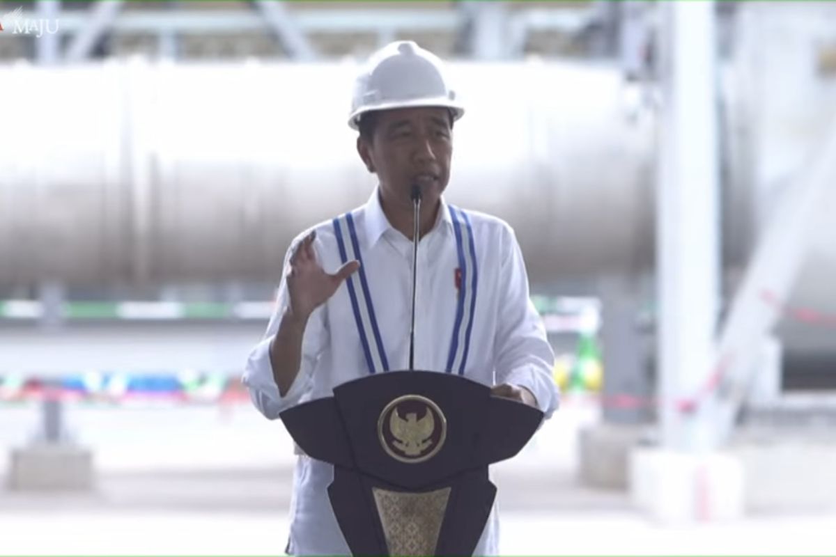 Jokowi: Investasi smelter Gresik tambah pendapatan negara Rp80 triliun