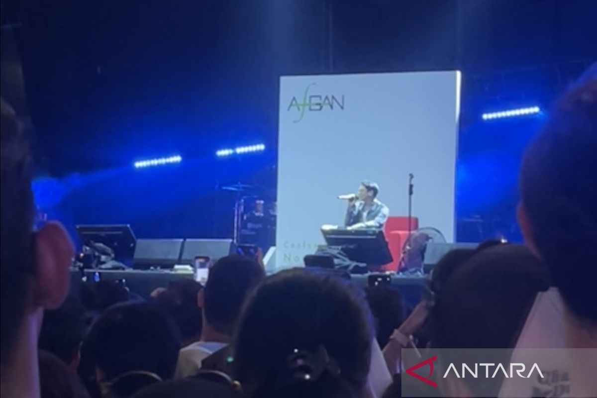 Afgan  menghibur penonton dengan lagu-lagu lamanya di Pestapora 2024