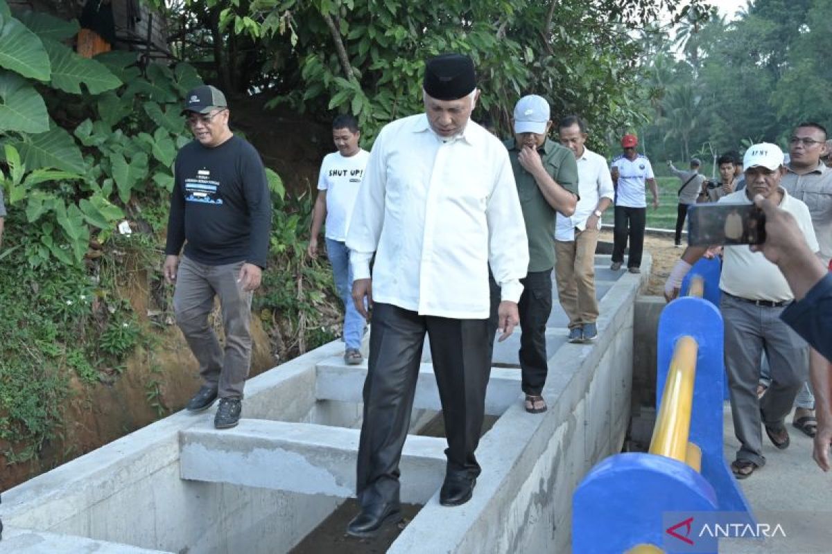 Pemprov Sumbar rampungkan perbaikan irigasi di Kabupaten Solok