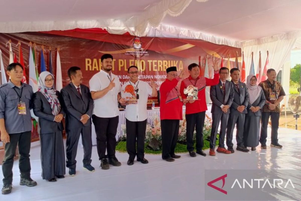 KPU tetapkan nomor urut paslon Bupati-Wakil Bupati Belitung Timur