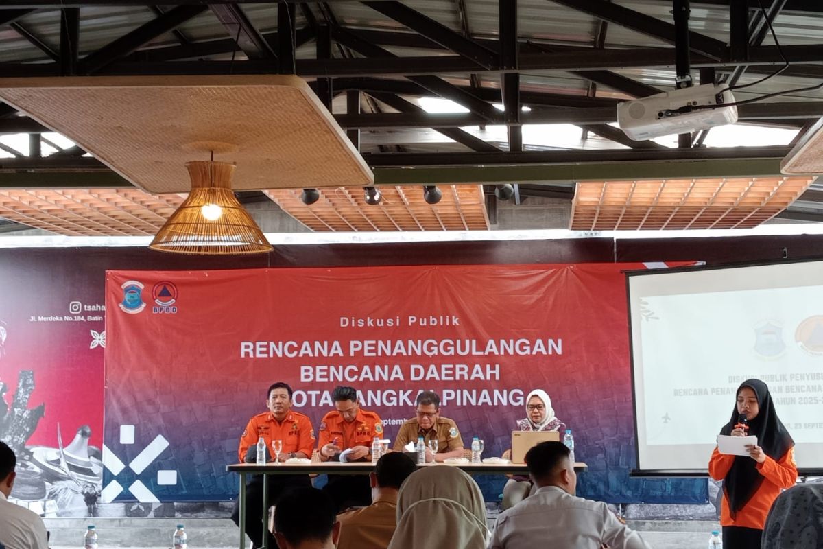 BPBD Pangkalpinang susun dokumen Rencana Penanggulangan Bencana