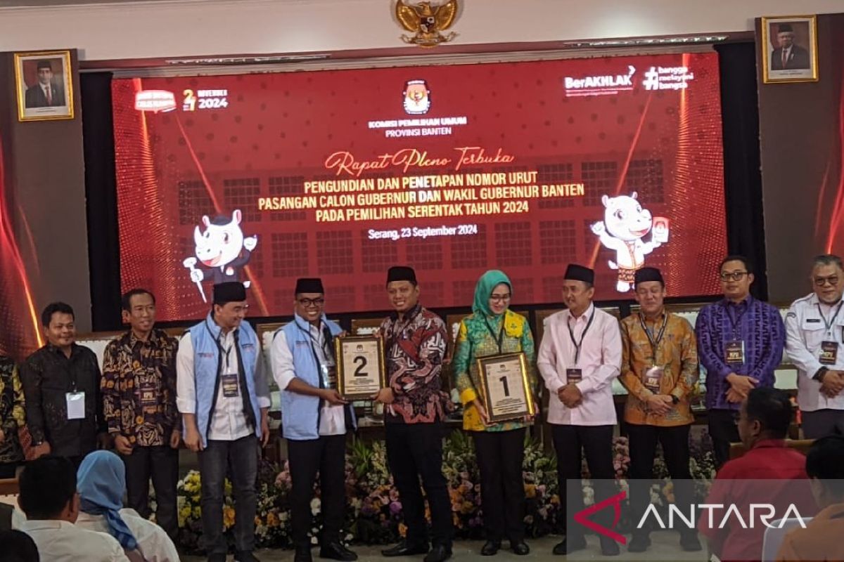 Pilkada Banten, Airin-Ade nomor 1 dan Andra-Dimyati 2