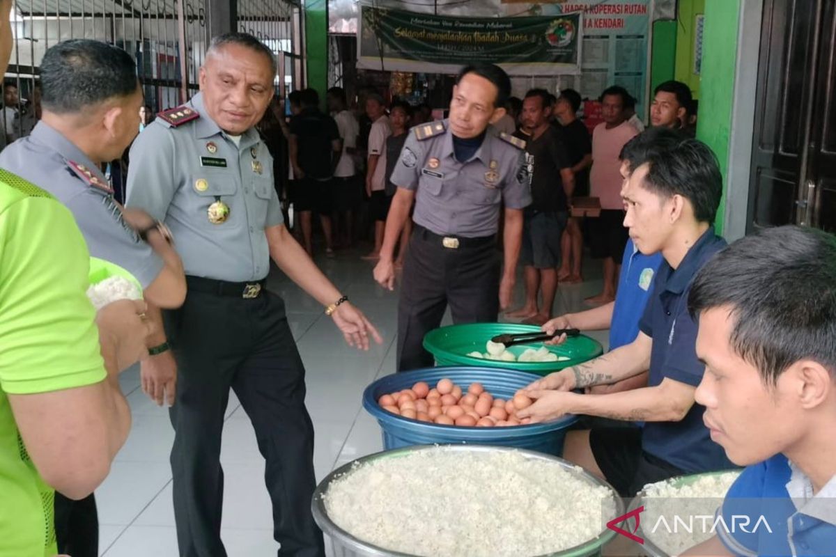 Kemenkuham Sultra awasi makanan untuk pastikan asupan gizi di Rutan Kendari