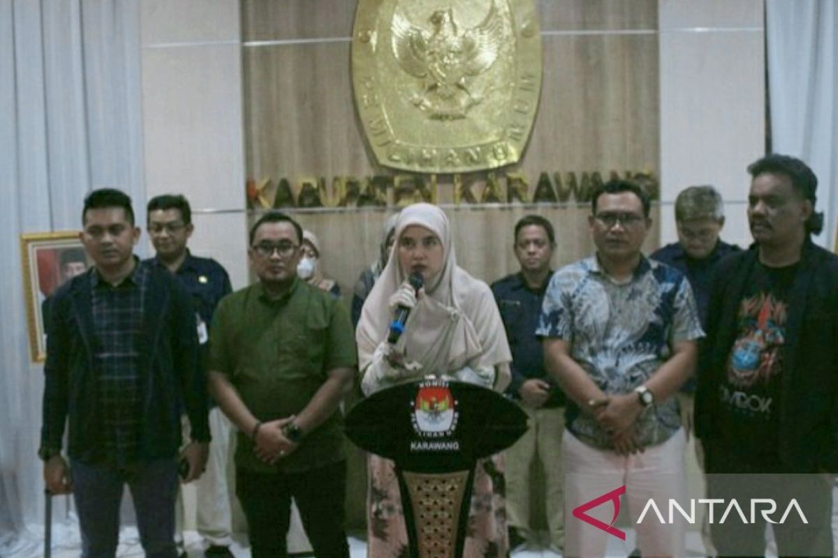 KPU Karawang tetapkan Pilkada Karawang diikuti dua pasangan calon