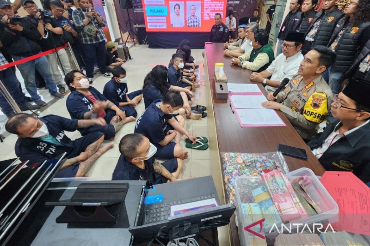 Polisi tetapkan 10 tersangka kasus kasino